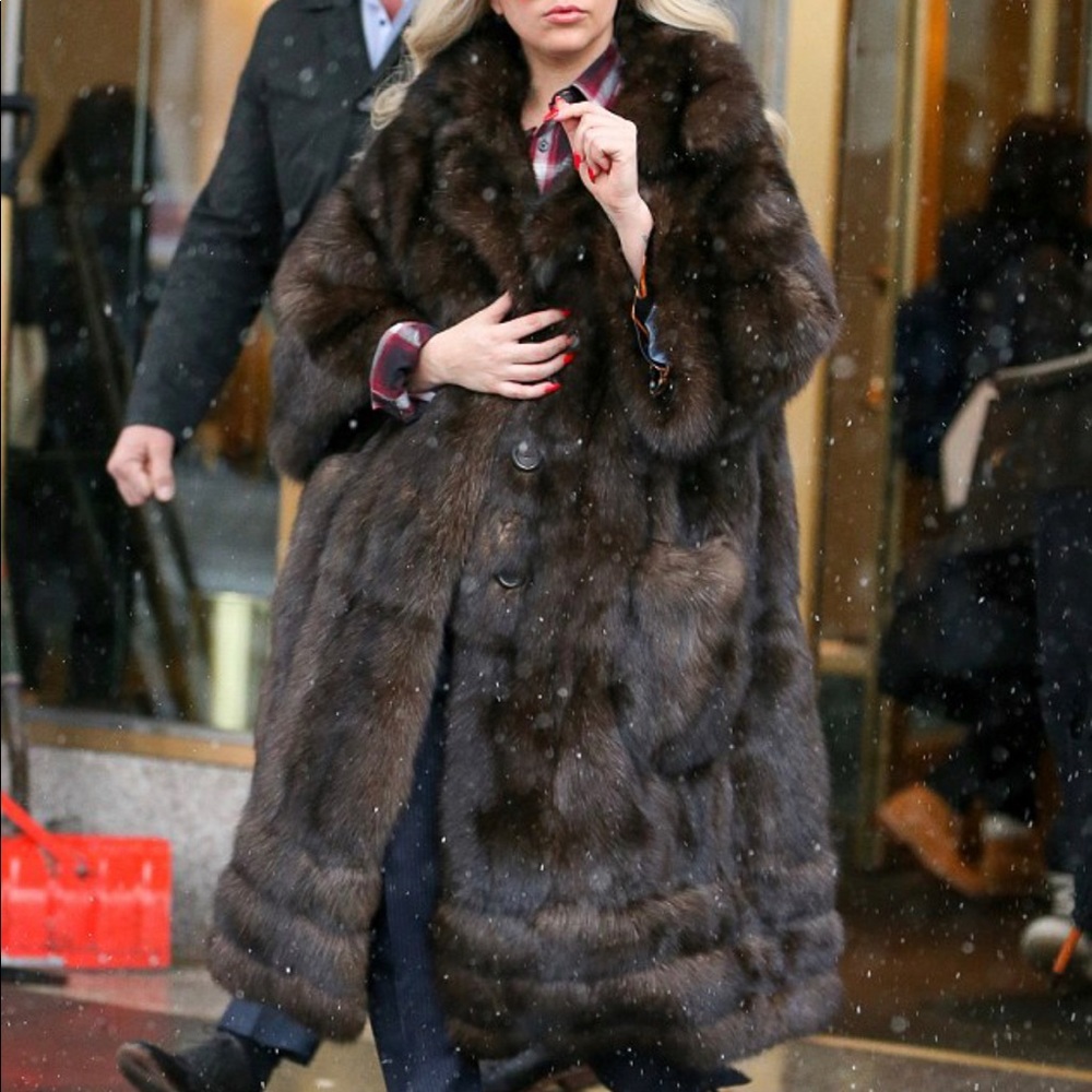 Vintage dark brown mink full length coat FLAWLESS